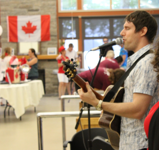 Lucas Haneman, 2010 iFactor winner performing at the Canada 150 celebration.