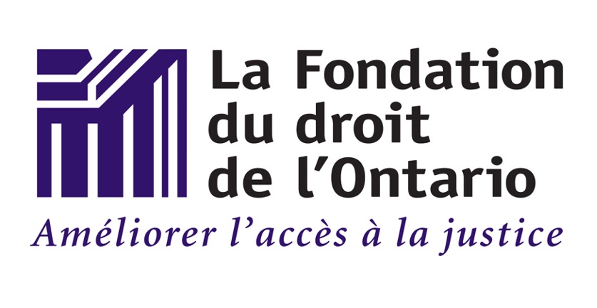 Logo de la Fondation du droit de l’Ontario.
