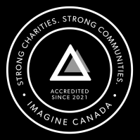 Imagine Canada Trustmark. Accredited since 2021. Strong charities, strong communities.