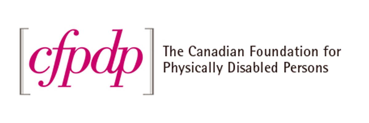 "cfpdp; The Canadian Foundation for Physically Disabled Persons" logo.