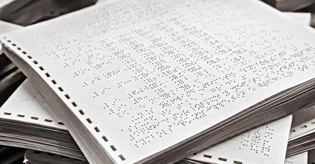 Braille Transcription Services Cnib