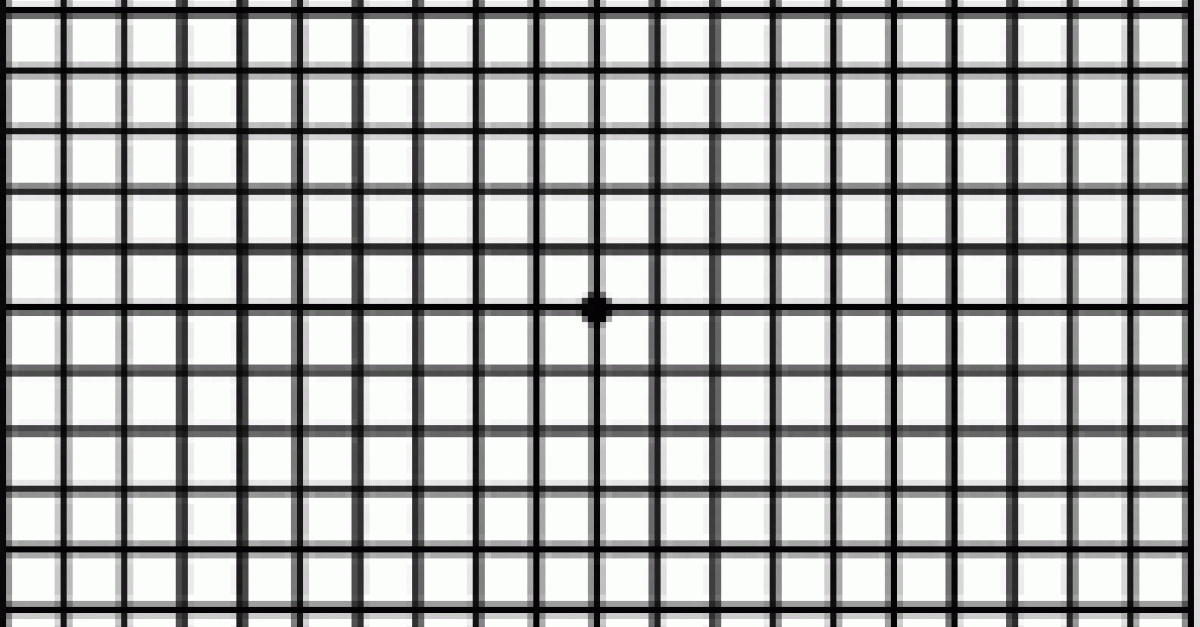 Amsler Grid Chart With Instruction