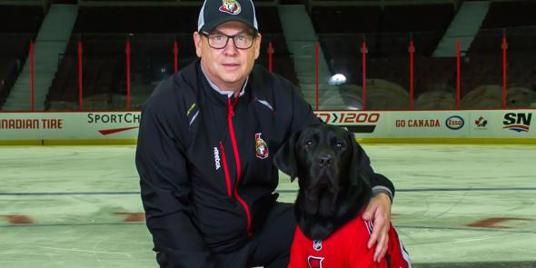 Ottawa Senators - Rookie is in the house today! Our CNIB
