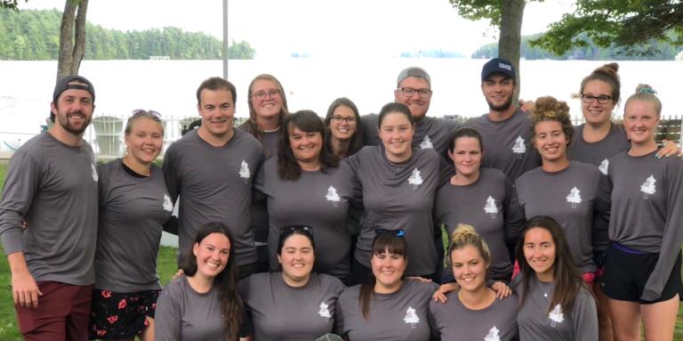 19 Lake Joe staff members pose for a group photo. 